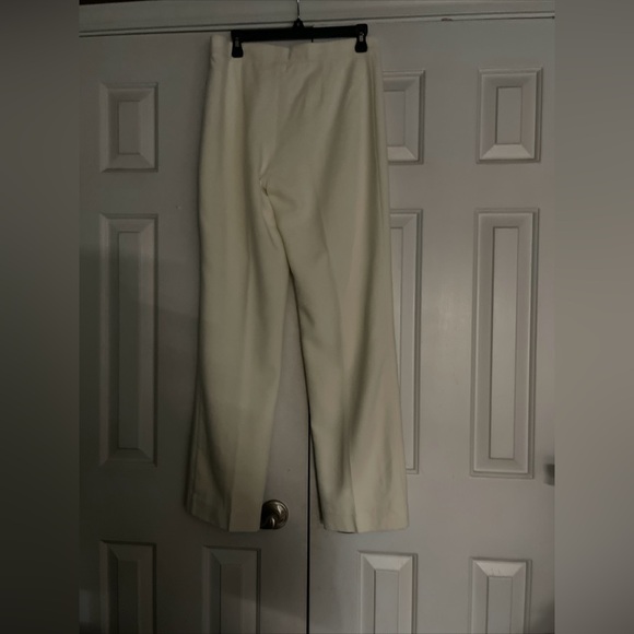 NWT $198 Lilly Pulitzer Lyndie High Rise 32" Coconut Pants Winter White Size 8 - Picture 10 of 13